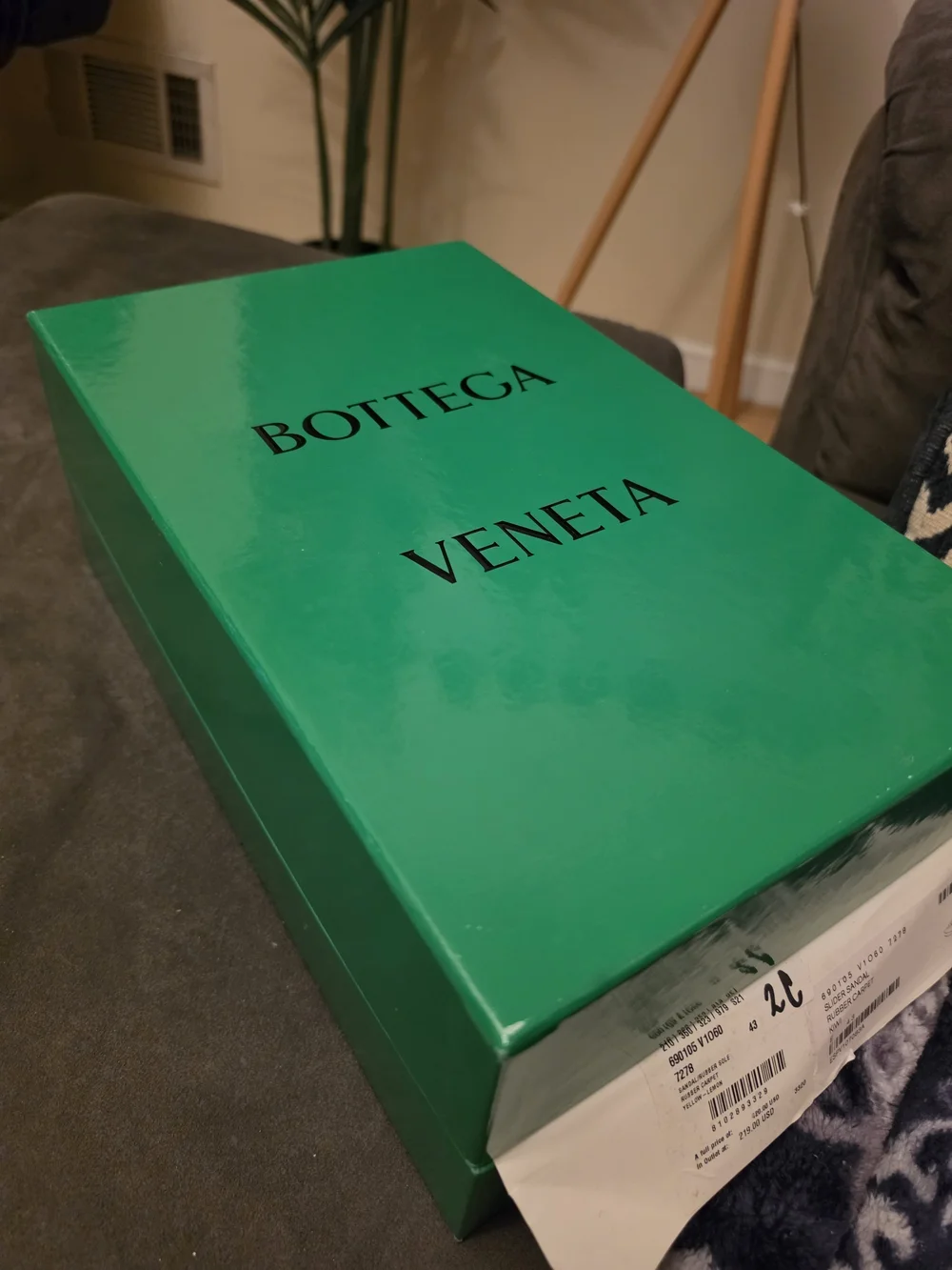 Bottega Veneta Rubber Slide Sandal bright kiwi-green